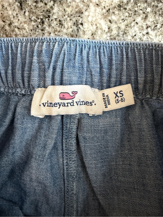 Vineyard Vines Other - Vineyard Vines Light Blue Chambray Elastic Waist Kids Shorts